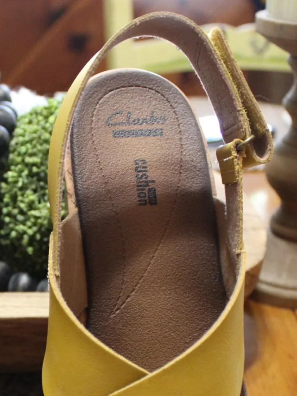 NWT CLARKS Stasha Hale Sandal Wedges 9 1/2 WIDE STUNNING! - Picture 4 of 16